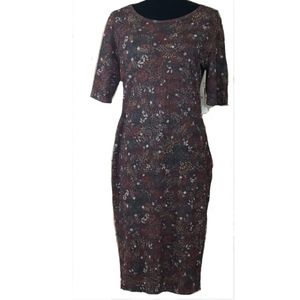 🆕️➕ LulaRoe 💜 Julia Brown Floral Dress